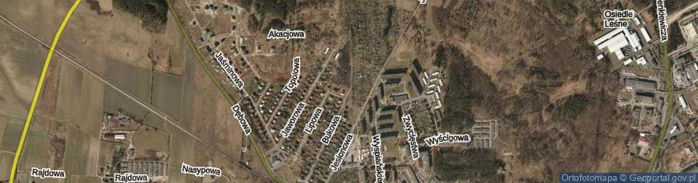 Zdjęcie satelitarne Cedrowa ul.